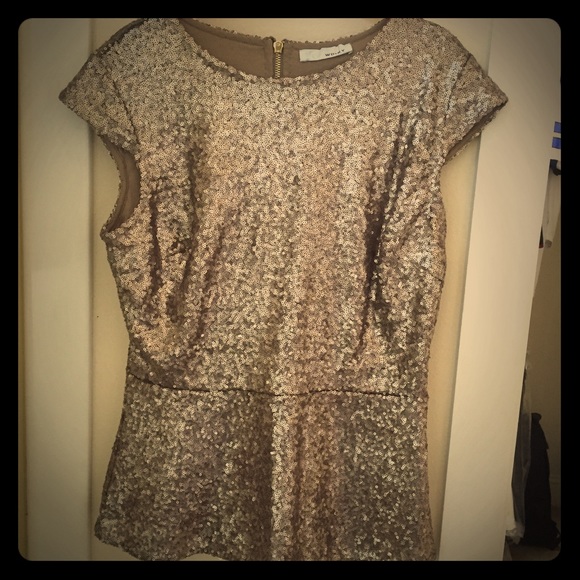 Gold sequence blouse