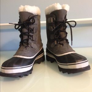 Gray and Black Sorel Boots size 6