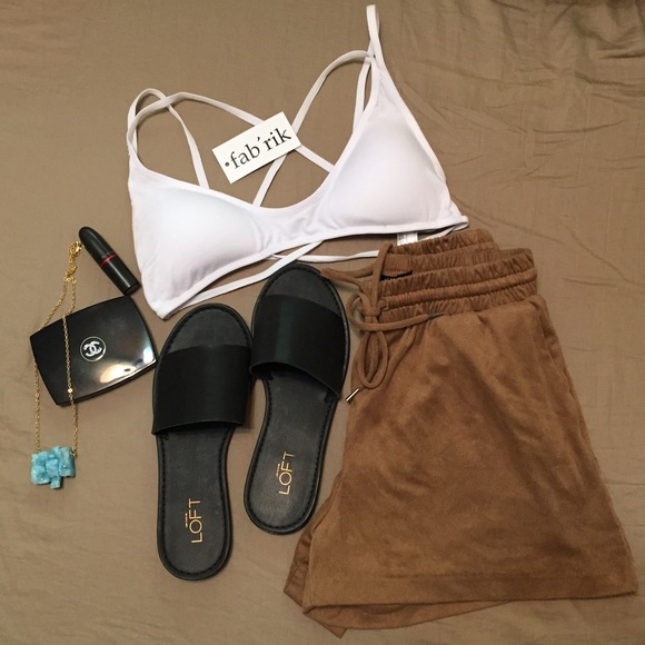 fab'rik Other - WHITE Fab'rik Cross-back bralette