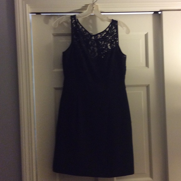 White House black market lace black dress