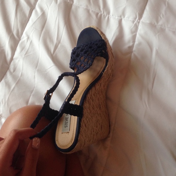 Steve Madden wedges blue