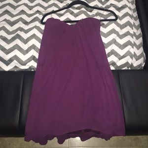 Wine strapless dress, never worn