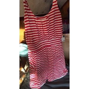 Cute red and white dress