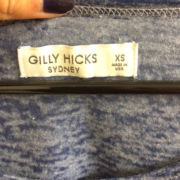 Gilly Hicks Blue Heather Top - Picture 3 of 3