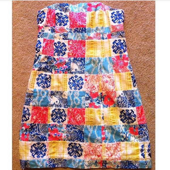 EUC Lilly Pulitzer Patchwork Dress, size 4
