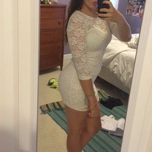 White lace dress