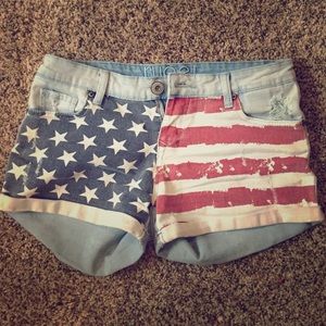 American flag shorts