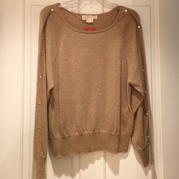 Gold shimmer Michael Kors sweater