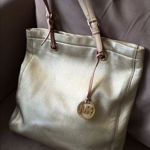 Authentic Michael Kors Gold Hardware Leather