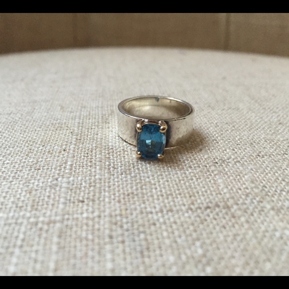 James Avery Julietta Ring w/Blue Topaz