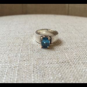 James Avery Julietta Ring w/Blue Topaz
