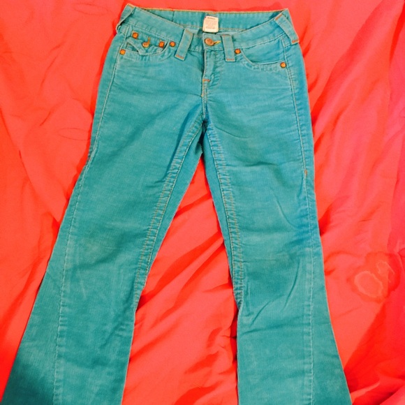 Blue corduroys