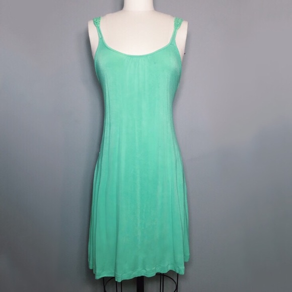 Raisins Dresses & Skirts - Sea Foam Green Jersey Dress with Lace Back