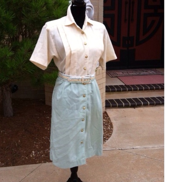 1960's Vintage Leslie Fay Colorblock Outfit