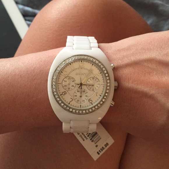 DKNY white watch