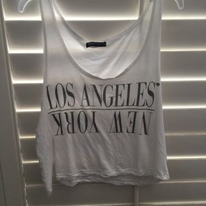 White tank top (crop top)