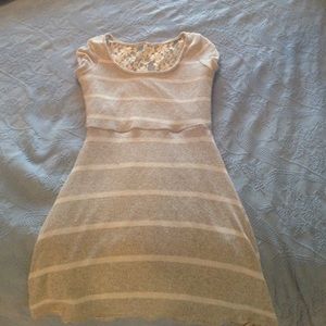 NEW grey striped Charlotte Russe dress