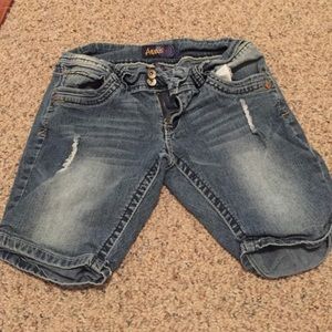 Denim shorts