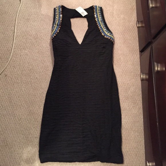 Beyoncé x H&M black embellished dress - Picture 2 of 4