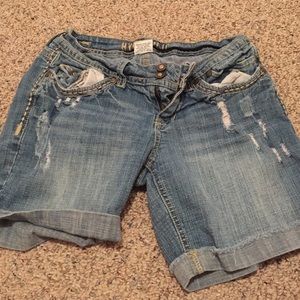 Denim shorts