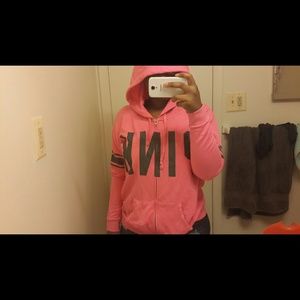 PINK zip up hoodie
