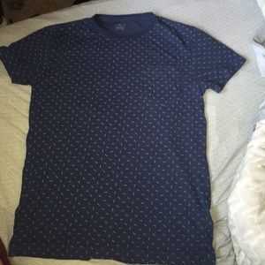 Men's Small blue patterned J.Crew Tee