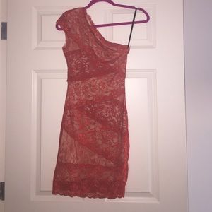Bebe one shoulder dress