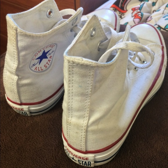 White converse high tops