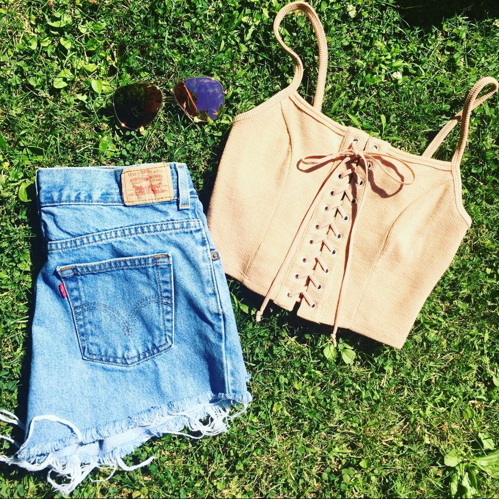 Handmade high waisted shorts