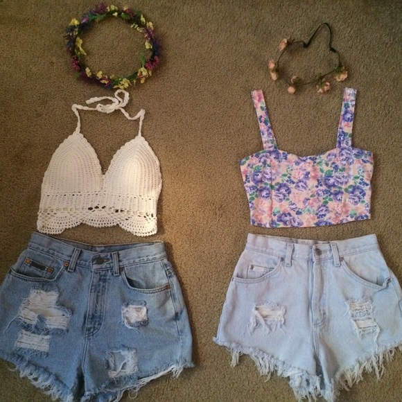 Handmade high waisted shorts - Picture 2 of 6