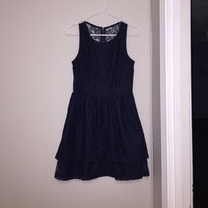Navy lace dress worn once! From Nordstrom juniors