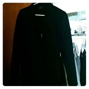 Black zip sweater