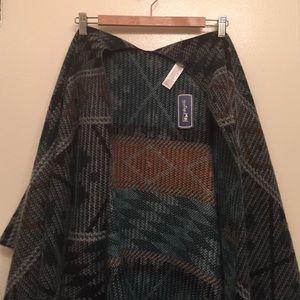 Fringe Blanket Poncho