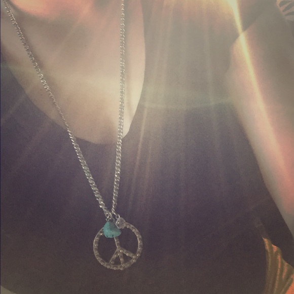 Peace sign necklace