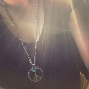 Peace sign necklace