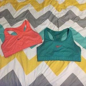 Two Medium Nike Sports Bras