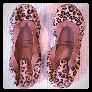 Cheetah ballet flats
