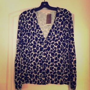 Black & White Merona Cardigan Sweater. BRAND NEW!
