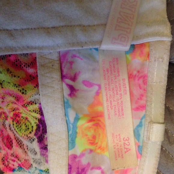 **Closet Closing**32A Pink Neon Rose Bustier - Picture 4 of 4