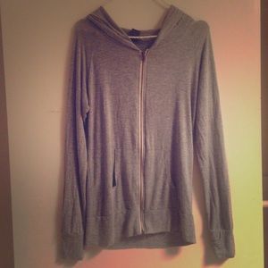 Grey zip up jacket