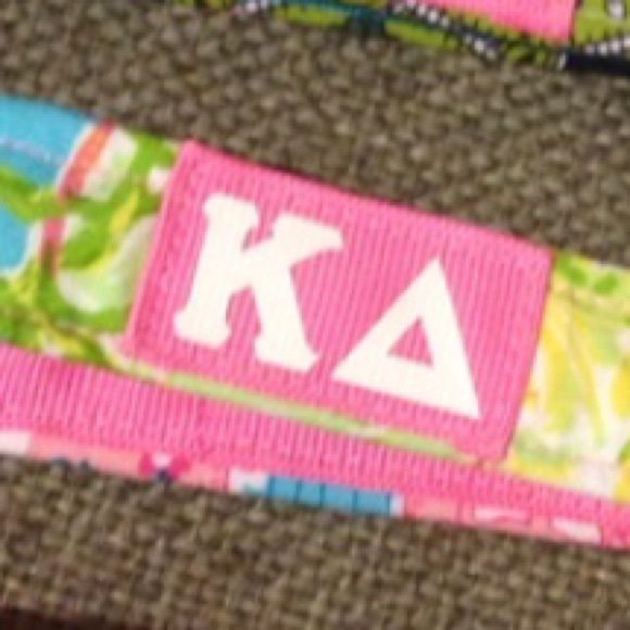 Lilly Pulitzer Accessories - Handmade kappa delta key wristlet - tropical print