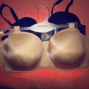 Cacique Strapless Bras 42 F w/ Straps