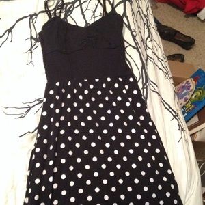 Polka dot maxi dress