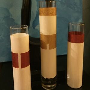 Bud Vases. All hand painted. Buy 1, 2, or all 3.