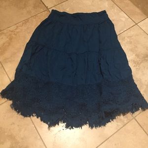 Prana real knee length cotton skirt