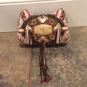 Fully beaded Mary Frances purse