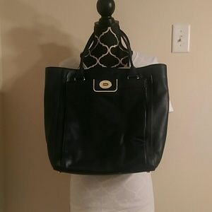 Kate Spade Navy and White Carry-All