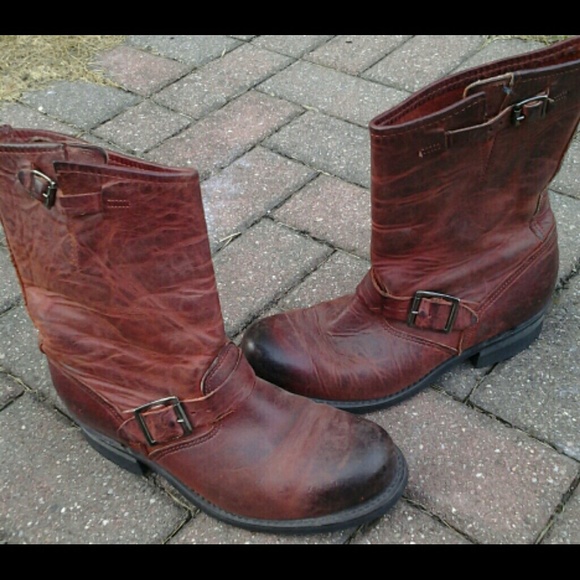 Frye Red Motorcycle Engineer Boots!