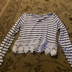 Charlotte Russe long sleeve crop top!