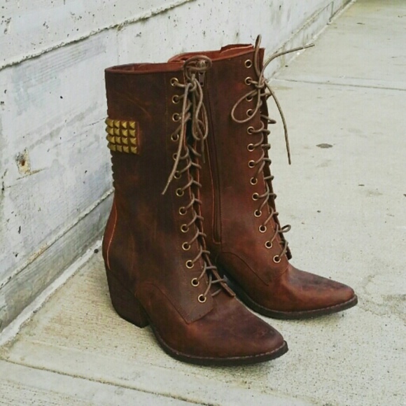 Jeffrey Campbell Boots - {jeffrey campbell} holy roller leather boots -NWOT